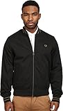 FRED PERRY FP Cotton Bomber Jacket Chaqueta, Verde (DK Racing Green), L para Hombre