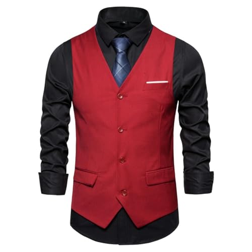 Chaleco casual vintage con solapa para abrigar el torso con estilo sin usar americana