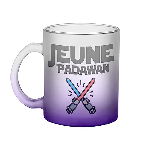 Fabulous Mug en Verre Violet - Jeune Padawan Etoile Galaxy Chevalier