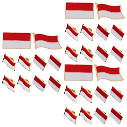 Pins de la bandera de Indonesia para celebraciones nacionales y accesorios de ropa