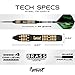 IgnatGames Steel Tip Darts Set - 6 Pack Premium 24 g Brass Barrels Darts Metal Tip Set with Aluminum Shafts, 16 pcs Standard & Slim GlideXPro Flights, Sharpener, Wrench & Exquisite Case