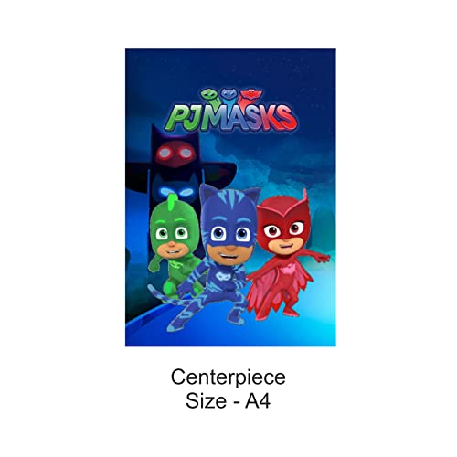 Image of PRETTY UR PARTY Pj Masks Party Decorations Kit - 70 Pcs Includes Banner,Balloons,Centerpiece,Danglers,Pj Masks Birthday Party Supplies,Pj Masks Birthday Party Decor,Birthday Banner For Kids