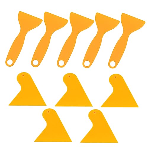 HOLIDYOYO 10Pcs Triangle Scraper for Vehicle Film Application Durable Squeegee Scraper for Supplies Bubble Removal and Efficient Film Sticking Tool