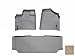 WeatherTech - 451411-450272 - 2008 - 2011 Chrysler Town & Country Van Tan 1st & 2nd Row FloorLiner