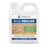 Smartseal Brick Sealer - 10 Year Protection - Brick Waterproofer & Breathable Brick Sealant. Safe, Easy To Apply, Water Resistant & Protects From Damp - Solvent Free, Premium Brick Sealer (1 Litre)
