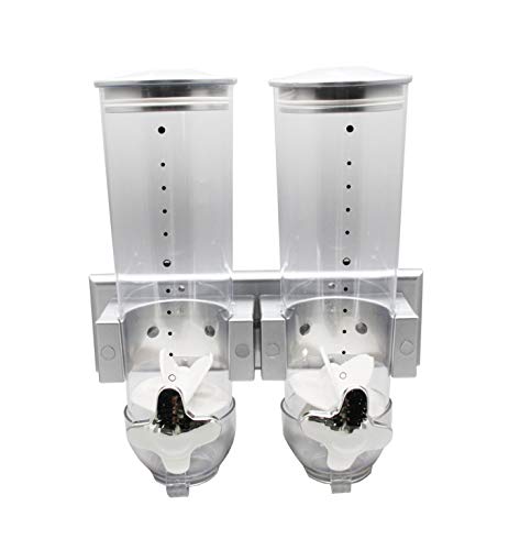 Fixturedisplays® 7.5 Ounces New Type Wall Mounted Double Cereal Dispenser 15922 #TOP25