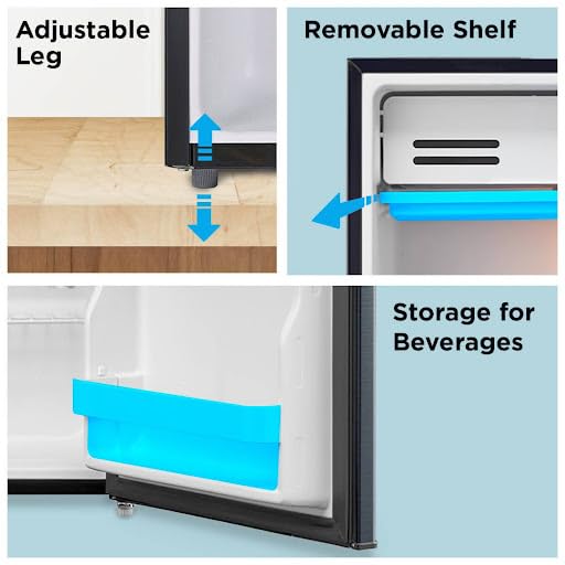 Image of Midea 93 L Direct Cool Single Door Mini Refrigerator (Mdrd142Fgf03, Bright Crystal Gray), 1 Star