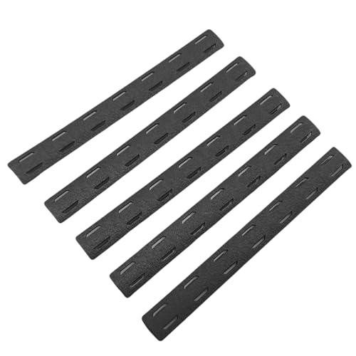 LOTGAUEN Picatinny Rail Polymer 5Pack Polymer Rail for M-Rail Black