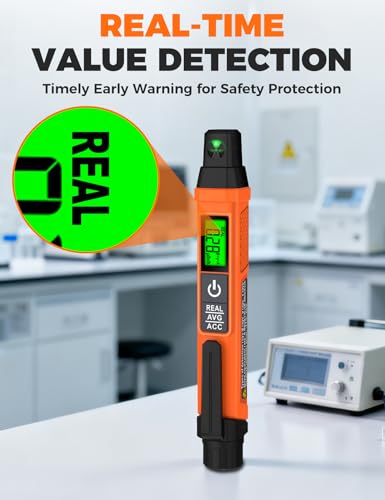 POROMETISTO ND01 Geigerzähler Nuklearstrahlungsdetektor - Tragbarer Beta Gamma Röntgenstrahlen Dosimeter mit REAL/AVG/ACC Modus, LCD-Anzeige, Auto Power-Off & Batteriewarnung für Zuhause, EDC, Outdoor