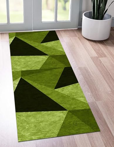 Tapis de couloir 100x200 cm antidérapant et lavable en polyester