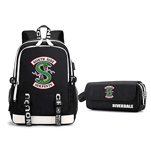 Riverdale Mochila Casual Lona clásica Escuela Secundaria High School Wind Impresa Exquisita