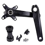 Das Fahrradkurbelgarnitur ist aus Aluminiumlegierung Material, das f¨¹r die Verwendung robust und haltbar ist. Aufgrund seiner hohen Festigkeit und H?rte macht das Produkt nicht leicht zu deformieren