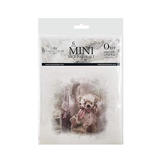 ITD Collection Papier de riz, Papel de arroz, RSM024, 14,8 x 14,8 cm