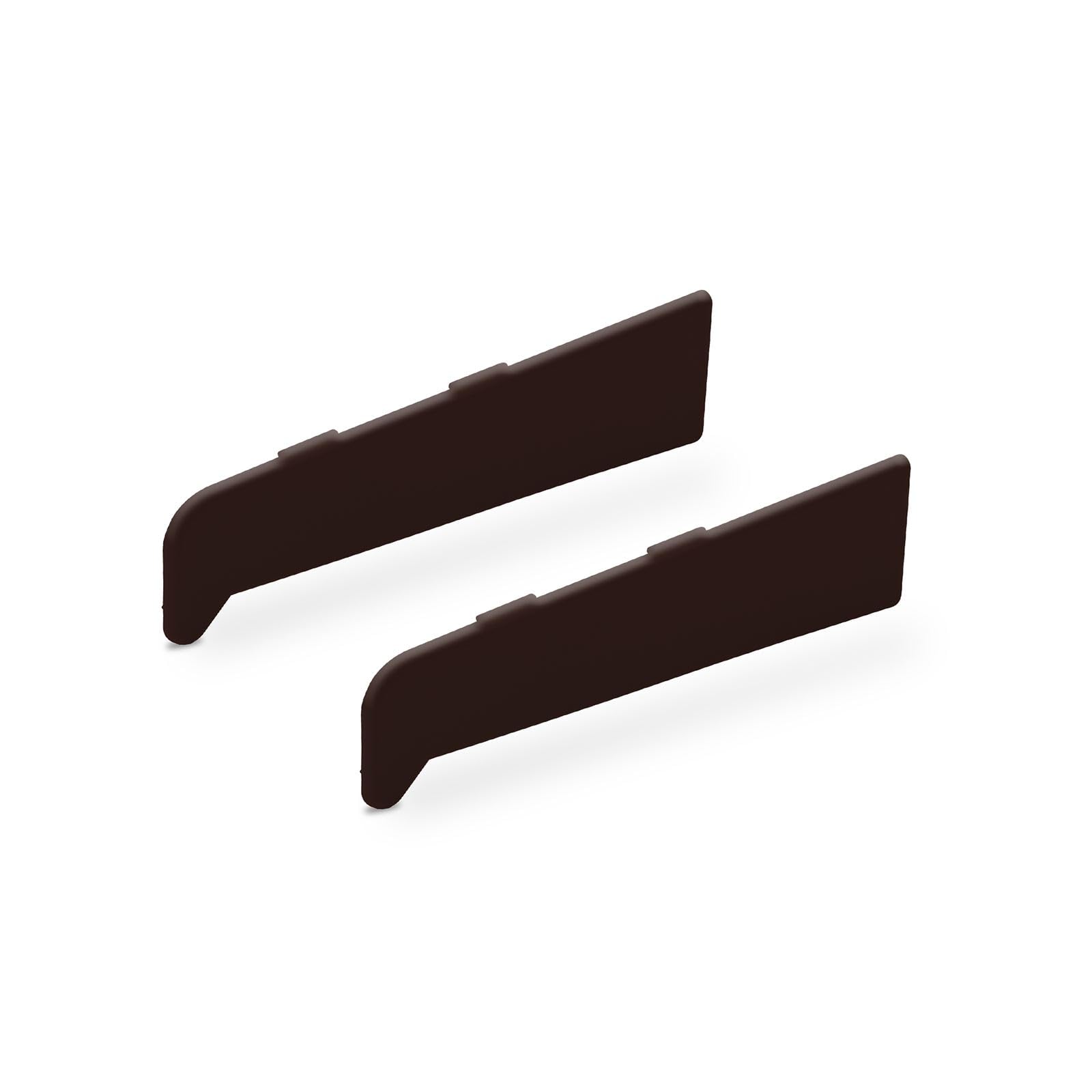 Truly Pvc Limited Rosewood 150Mm Profile 22 Window Sill End Caps (Pair)