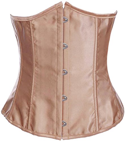 Image of Alivila.Y Fashion Womens Sexy Satin Vintage Underbust Waist Training Corset Bustier