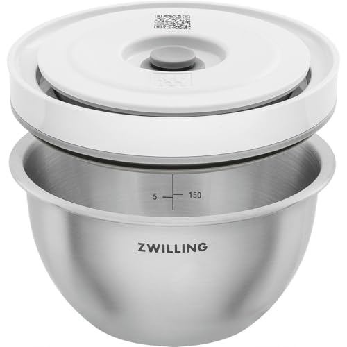 Image of ZWILLING Z1030-857 Fresh & Save Vacuum Storage Bowl, S, 4.7 inches (12 cm), Stainless Steel, Small, Airtight Lid, Vacuum Storage Container
