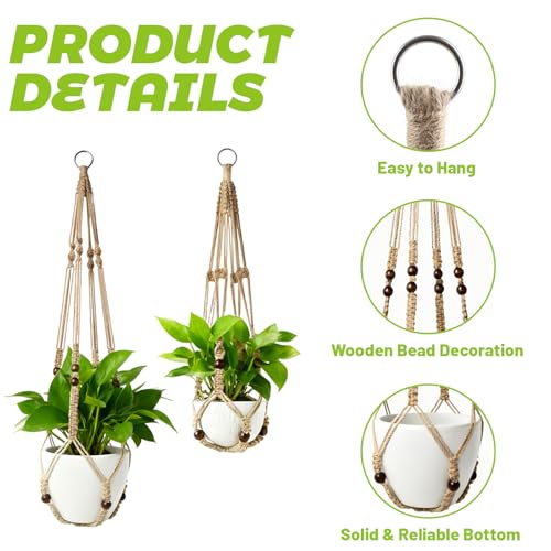 Macramé pour plante marron pour sublimer votre balcon et votre plafond