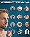 Nasenhaartrimmer Herren, USB Wiederaufladbar Nasenhaarschneider 3 in 1 Set Ohrhaarschneider mit Doppelschneideklingen, Schmerzfreier Augenbrauen und esichtshaartrimmer für Männer und Frauen