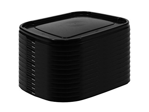 Buckets ECO-Plastic with Ergonomic Bottom and handling 2,5 Gallon. Green Color. 3 Pack, Made in U.S.A.