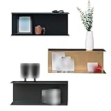 WYFX Wandregal Floating Storage Dekorativer Displayständer Bücherregal Multifunktions-Schindeleisen, 3 Farben, 60x16x23cm (Color : A)