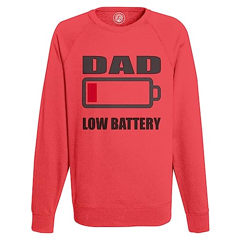 Sweat shirt homme batterie de papa épuisée pour soulager la fatigue avec humour
