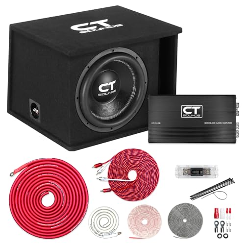 CT Sounds Single 12” 1300W Complete Bass Package with Loaded
