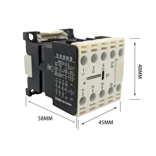 Contacteur miniature de commande MBC2 AC 380V 9A01 pour automatisme - 3