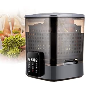 Niligan Multifunctionele groentewasmachine, draagbare vaatwasser Volautomatische slimme vaatwasser met 6 wasprogramma’s