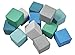 ECR4Kids SoftZone Patchwork Toddler Blocks, Foam Cubes, Contemporary, 12-Piece