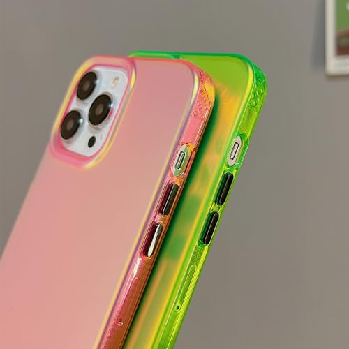 Étui laser aurora iPhone 14 couleur fluorescente mate - 4