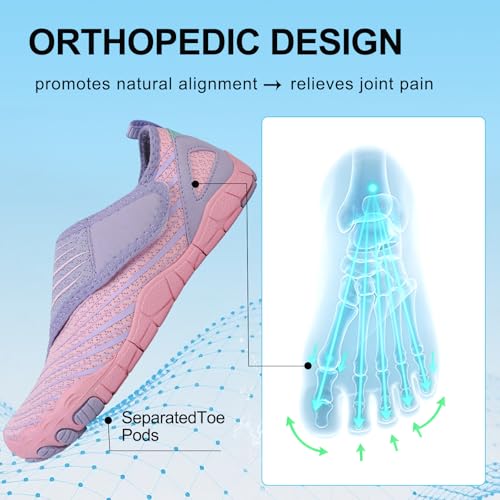 Image of Voyabarefoot Shoes for Women Men 2026 Upgrade Wide Toe Box Barefoot Hiking Sandals,Non-Slip Adjustable Water Shoes for Beach Walking Travel, Comfortable Slip On Walking Shoes