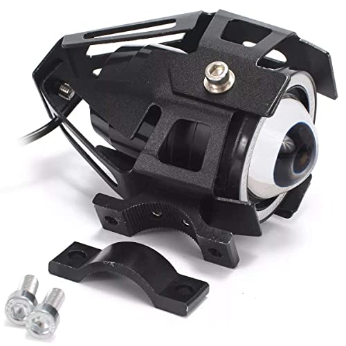 Par Farol De Milha de Led U11 30w Angel Eyes Projetor 12v Moto Neblina Botão Liga/Desliga