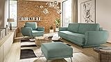 Geräumige Kissen Eltap Set Megis Sofa mit Bettfunktion, Sessel und Puff (Poco 100)