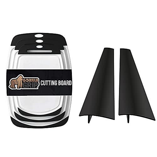Gorilla Grip Kitchen Bundle Cutting Boards and Stove Gap Covers #TOP21