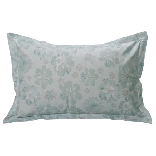 Image of Huesland by Ahmedabad Cotton 144 TC Bedsheet for Single Bed with 1 Pillow Cover | Olive Sage, Whispering Sage & Faded Sage