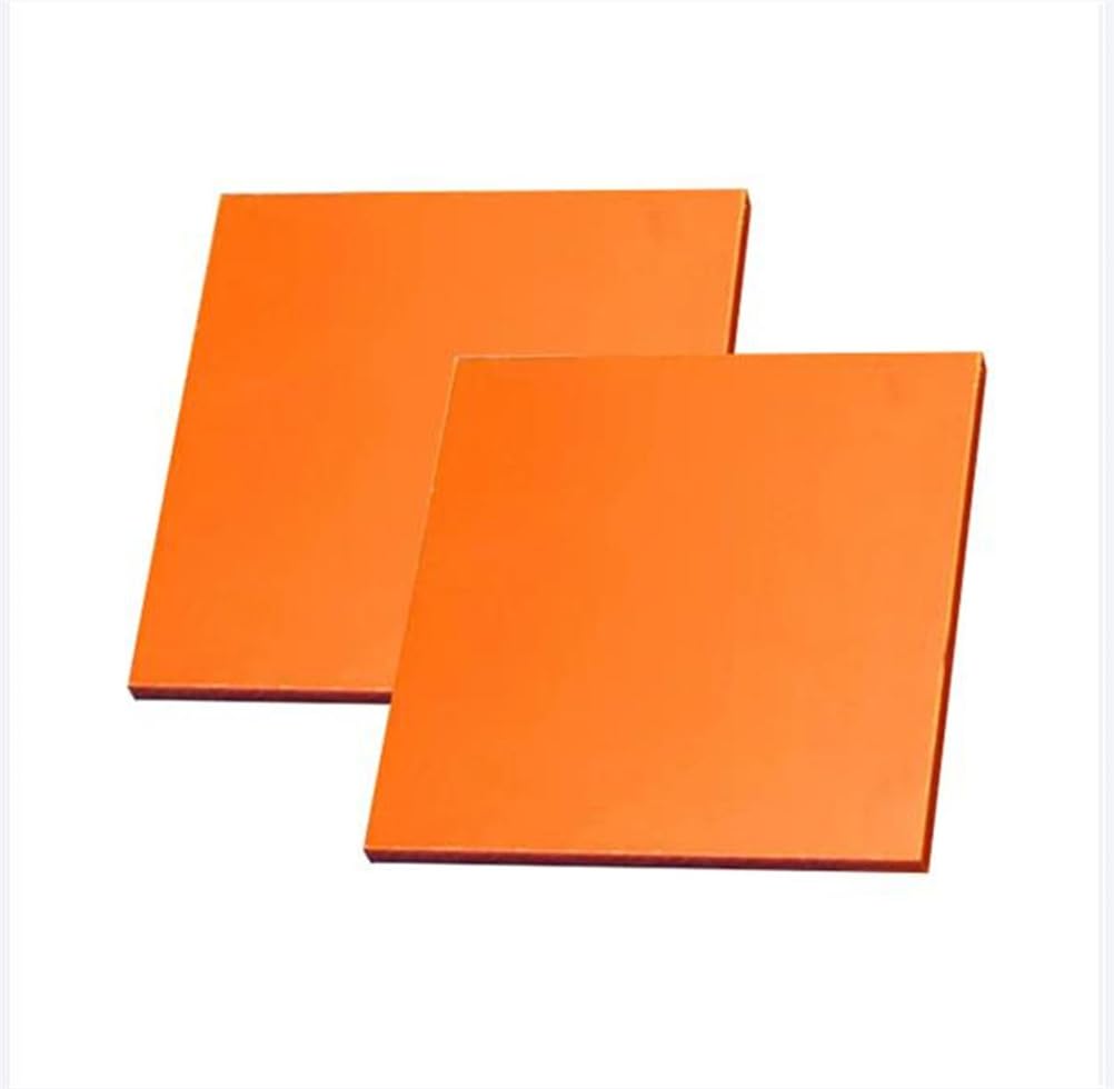 Orange Rot Bakelite Phenolblatt Harz-Flache Platte Blatt Platten Platten Platinen Für PCB Mechanische,Länge 250mm Breite 200mm Dicke 8mm bis 15mm 2 Stück,200mmx250mmx8mm