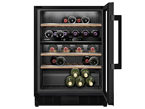 SIEMENS KU21WAHG0 iQ500 Weinkühlschrank, 82 x 60 cm, 44 Flaschen, Temperatur: 5-20 °C, Zwei...