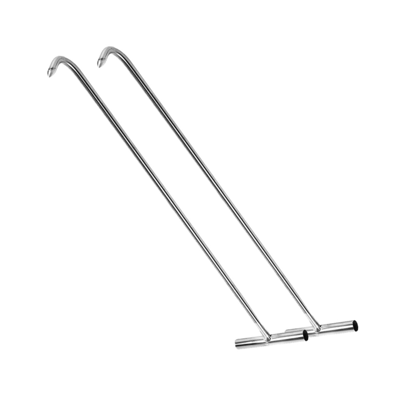 2 Stück Edelstahl T-haken für Türen und Rahmen Tragbar und Leicht zu Bedienen Hochleistungshaken für Kanaldeckel und Aufhängevorrichtungen im Haushalt