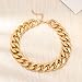 Octwine Women Statement Punk Cuban Link Chain Choker Necklace Chunky Chain Link Necklace Boho Fashion Collar Necklace for Women