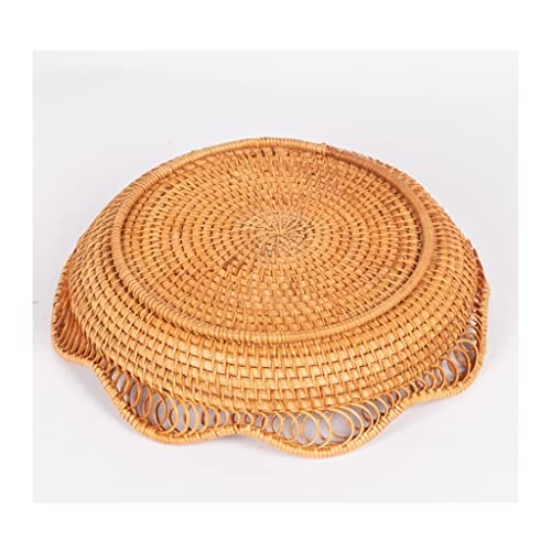 Cesta para frutas tejida a mano: la bandeja redonda ideal para decorar tu mesa de postres 8
