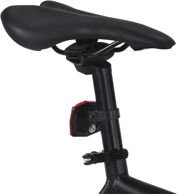 Fixed Gear Bike, Single Speed Bicycle with High-Tensile Steel Frame, Hardtail Design for Adults, 700c Wheels
