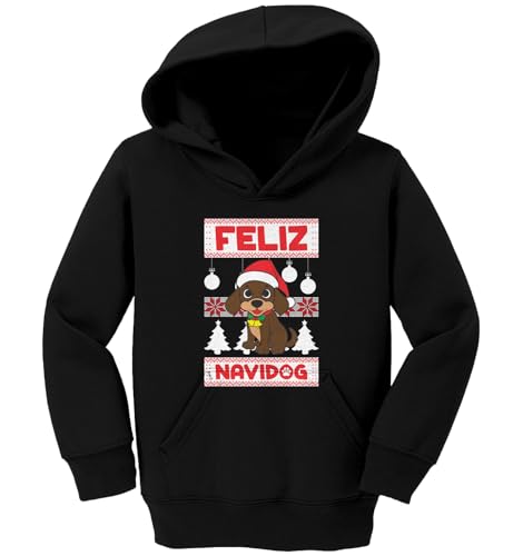 Tcombo Feliz Navidog - Navidad Puppy Toddler/Youth Fleece Hoodie
