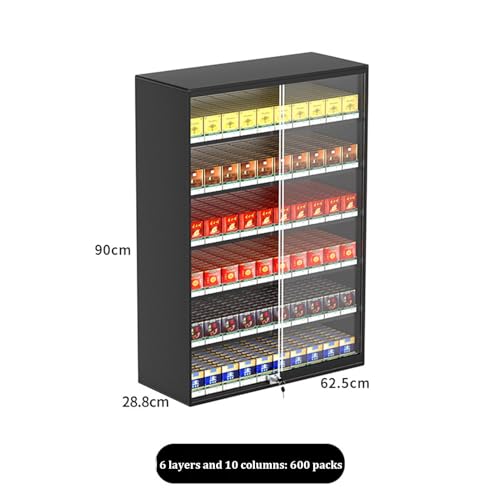 Máquina expendedora de empuje automático de tabaco y estante de pared para tienda 3