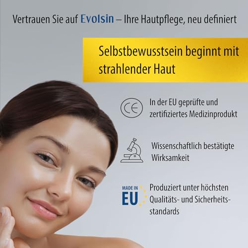EVOLSIN® Anti Pigmentflecken Creme | Mit natürlichen Kräuterextrakten gegen Melasma, Pigment- & Altersflecken | Gesicht-, Hals- & Dekolletépflege I Pigmentflecken Entferner Gesicht