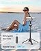 ACKIMA Magnetic Tripod for iPhone, Portable Selfie Stick Phone Tripod with Remote, Four-Leg Support Cellphone Stand for iPhone Magsafe, Fits Selfie Video Recording Gym Travel Essentials Accessories
