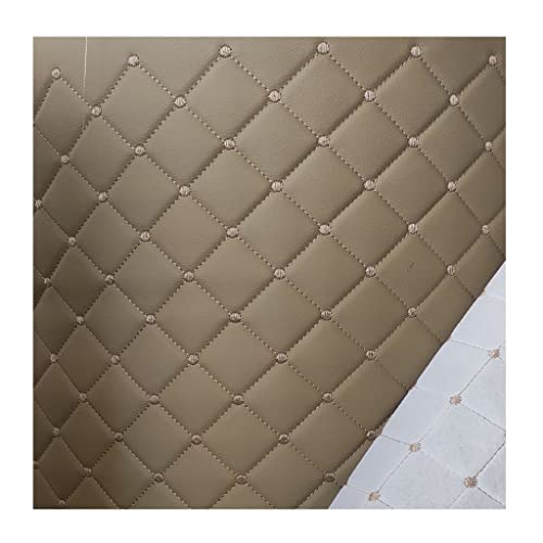 Tissu simili cuir matelassé gris haut de gamme pour couture de sac