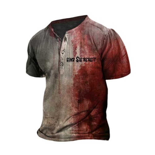 Halloween T-Shirt Men's Funny Printed Bloody T-Shirts for Me