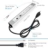 LightingWill LED Driver 40 Watts Waterproof IP67 Power Supply Transformer, 90-265V AC to 12V DC Low Voltage Output, Adapter with 3-Prong Plug 3.3 Feet Cable for Outdoor Use, Computer Project