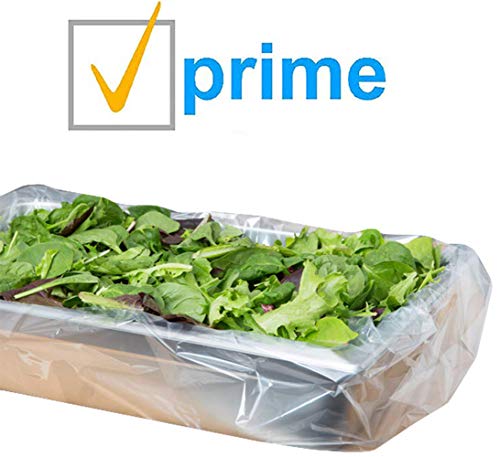 APQ Pack of 250 Steam Table Pan Liners with Twist Tie 24 x 17 for 1/2 Pan. Disposable Polyethylene Pan Liners 24x17. Poly Bun Pan Covers for Caterers, Cafeterias, Restaurants.
