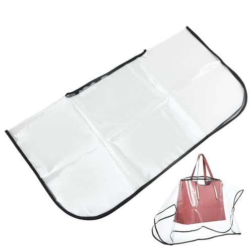 Funda para bolso de PVC UPKOCH: impermeable transparente y ligero para caminatas bajo la lluvia